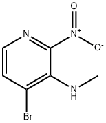 4-溴-N-甲基-2-硝基吡啶-3-胺 结构式