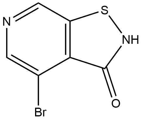 4-溴异噻唑并[5,4-C]吡啶-3(2H)-酮 结构式