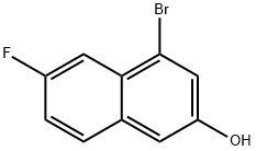 4-溴-6-氟萘-2-醇 结构式