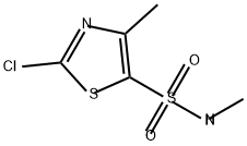 5-Thiazolesulfonamide, 2-chloro-N,4-dimethyl- 结构式