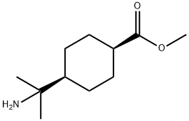 CIS-4-(2-氨基丙-2-基)环己烷-1-甲酸甲酯 结构式