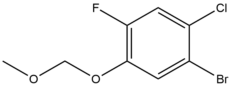 1-bromo-2-chloro-4-fluoro-5-(methoxymethoxy)benzene 结构式