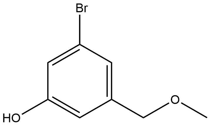 3-bromo-5-(methoxymethyl)phenol 结构式