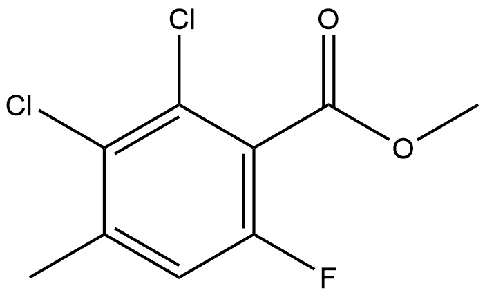 2,3-二氟-4-甲基-6-氟苯甲酸甲酯 结构式