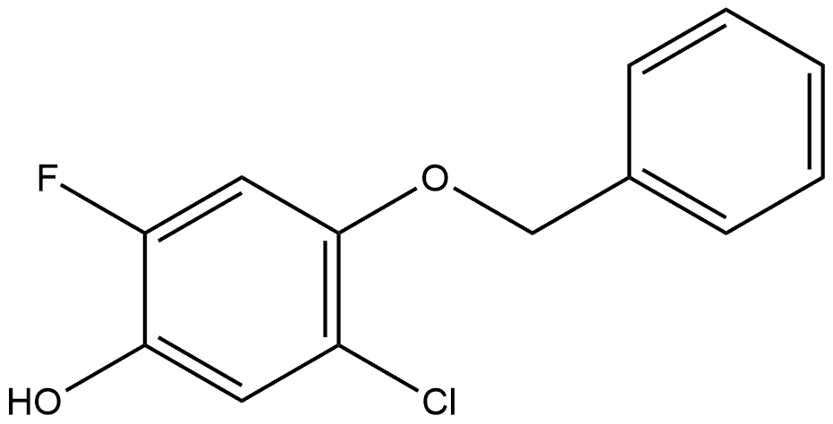 2-氟-4-苄氧基-5-氯苯酚 结构式