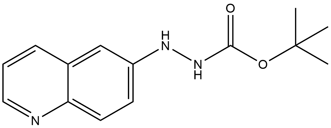 Hydrazinecarboxylic acid, 2-(6-quinolinyl)-, 1,1-dimethylethyl ester 结构式