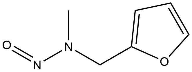 (呋喃-2-基甲基)甲基亚硝胺 结构式