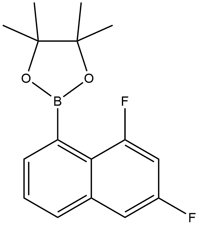 2-(6,8-二氟萘-1-基)-4,4,5-5-四甲基-1,3,2-二氧杂硼烷 结构式