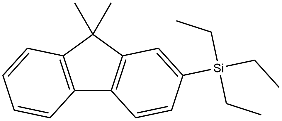 9H-Fluorene, 9,9-dimethyl-2-(triethylsilyl)- 结构式