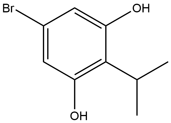 5-溴-2-异丙苯-1,3-二醇 结构式