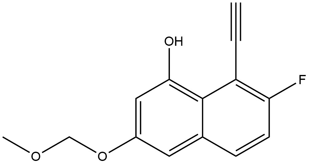 1-Naphthalenol, 8-ethynyl-7-fluoro-3-(methoxymethoxy)- 结构式