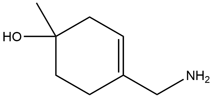 4-(aminomethyl)-1-methyl-cyclohex-3-en-1-ol 结构式