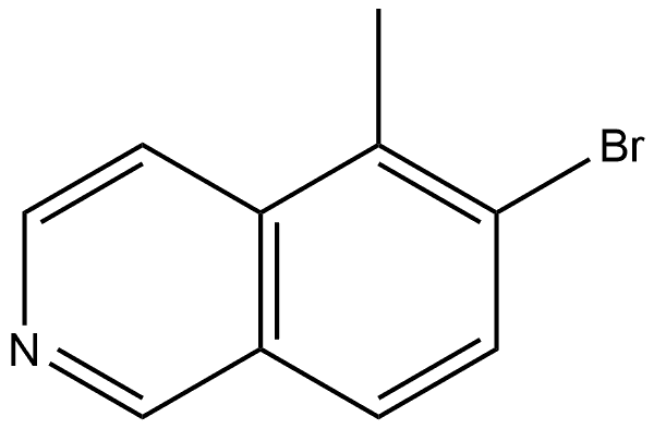 6-溴-5-甲基异喹啉 结构式