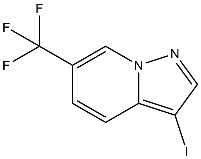 3-碘-6-(三氟甲基)吡唑并[1,5-A]吡啶 结构式