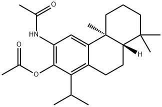 Acetamide, N-(4bS,8aS)-2-(acetyloxy)-4b,5,6,7,8,8a,9,10-octahydro-4b,8,8-trimethyl-1-(1-methylethyl)-3-phenanthrenyl- 结构式