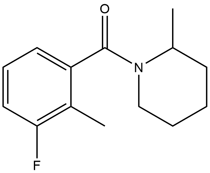 Methanone, (3-fluoro-2-methylphenyl)(2-methyl-1-piperidinyl)- 结构式