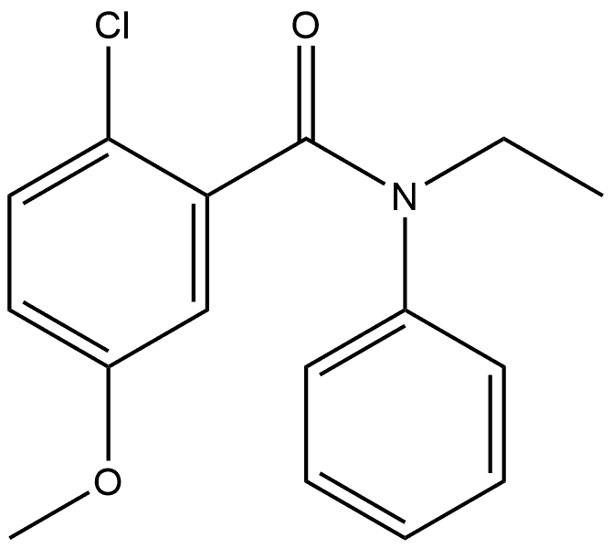 Benzamide, 2-chloro-N-ethyl-5-methoxy-N-phenyl- 结构式
