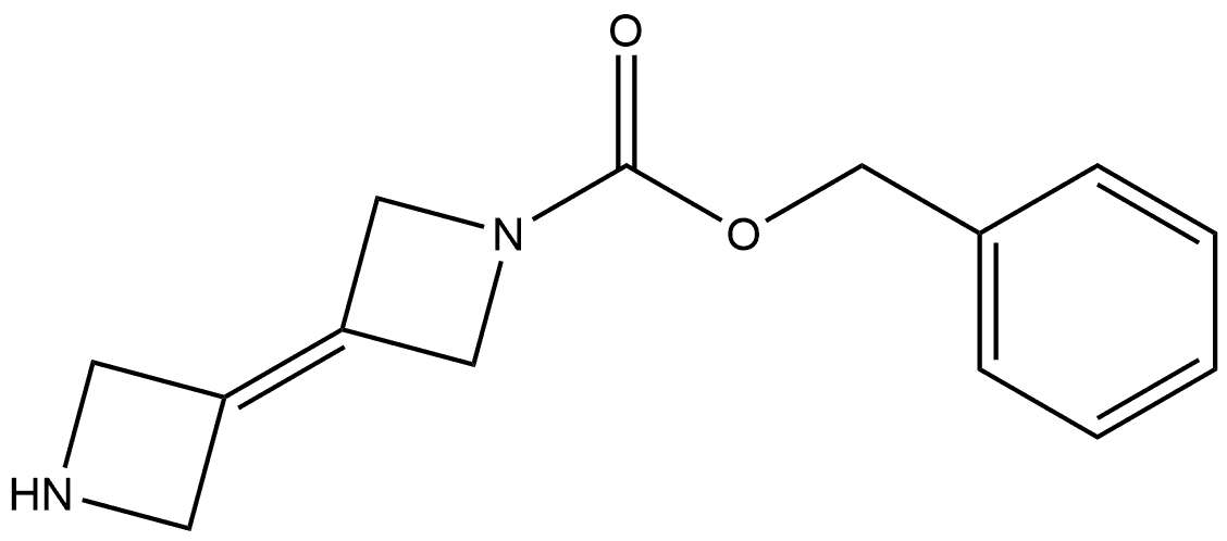 benzyl 1',4'-dihydro-2H,2'H-[3,3'-diazetidinylidene]-1(4H)-carboxylate 结构式