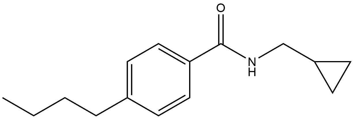 Benzamide, 4-butyl-N-(cyclopropylmethyl)- 结构式