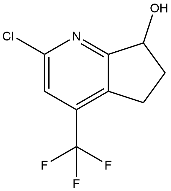 2-氯-4-(三氟甲基)-6,7-二氢-5H-环戊并[B]吡啶-7-醇 结构式