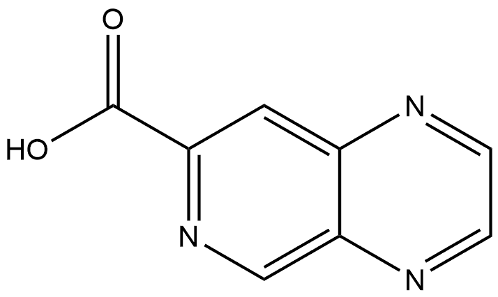 Pyrido[3,4-b]pyrazine-7-carboxylic acid 结构式