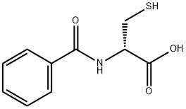 D-Cysteine, N-benzoyl- 结构式