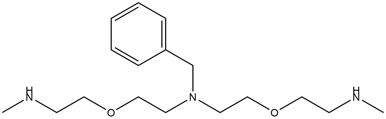 N-benzyl-2-(2-(methylamino)ethoxy)-N-(2-(2-(methylamino)ethoxy)ethyl)ethan-1-amine 结构式