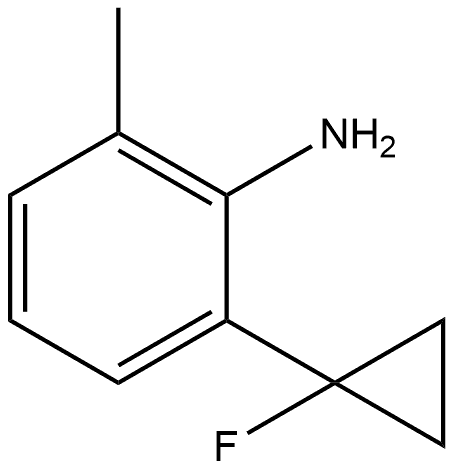 2-(1-氟环丙基)-6-甲基苯胺 结构式