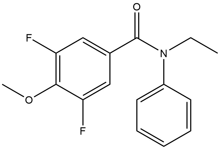 Benzamide, N-ethyl-3,5-difluoro-4-methoxy-N-phenyl- 结构式