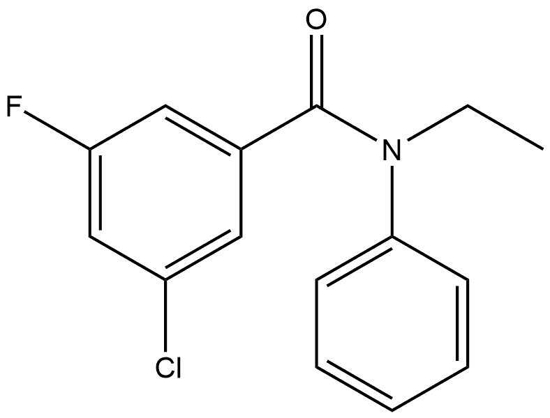 Benzamide, 3-chloro-N-ethyl-5-fluoro-N-phenyl- 结构式