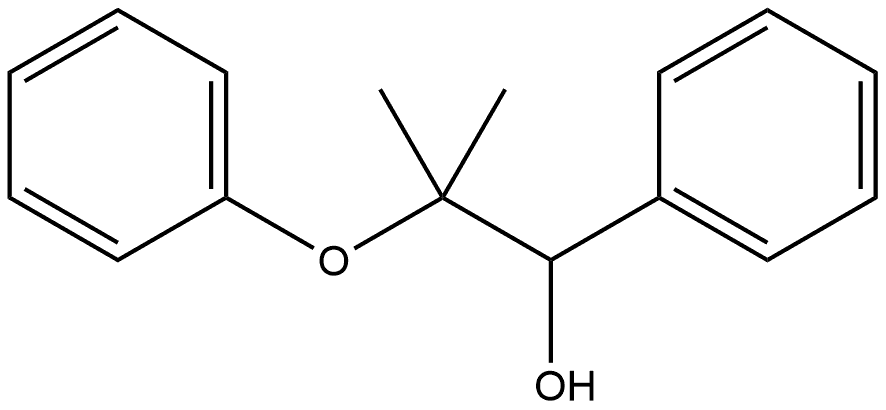 2-甲基-2-苯氧基-1-苯基丙-1-醇 结构式