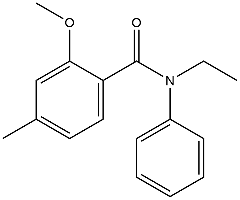 Benzamide, N-ethyl-2-methoxy-4-methyl-N-phenyl- 结构式