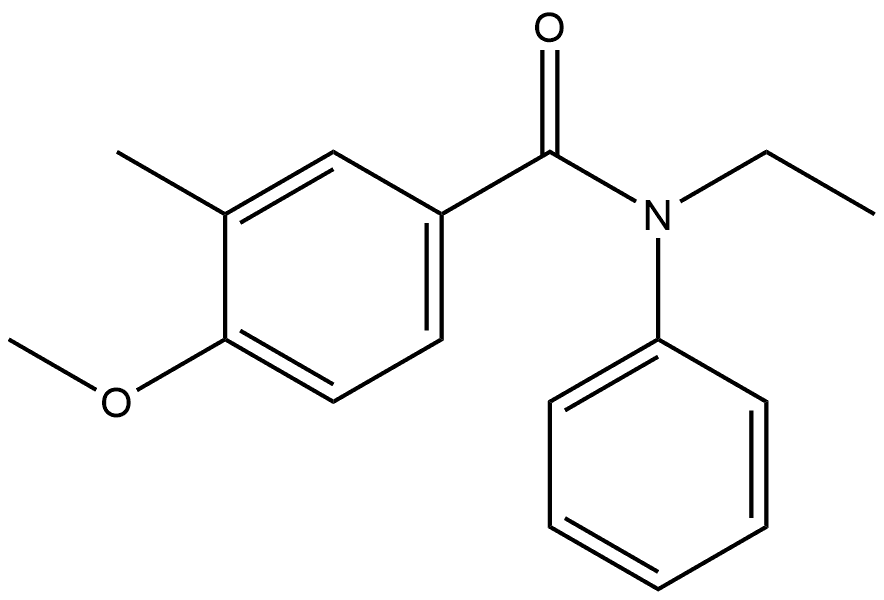 Benzamide, N-ethyl-4-methoxy-3-methyl-N-phenyl- 结构式