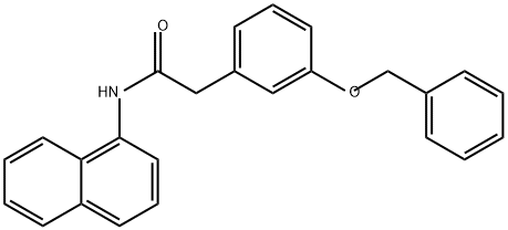 Benzeneacetamide, N-1-naphthalenyl-3-(phenylmethoxy)- 结构式