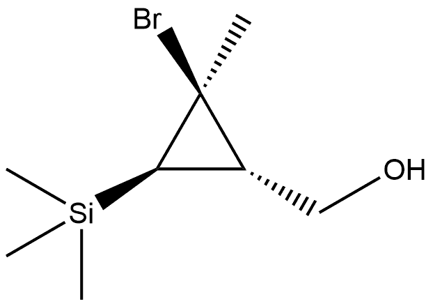 Cyclopropanemethanol, 2-bromo-2-methyl-3-(trimethylsilyl)-, (1R,2S,3R)-rel- 结构式