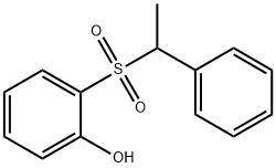 o-[(α-Methylbenzyl)sulfonyl]phenol 结构式