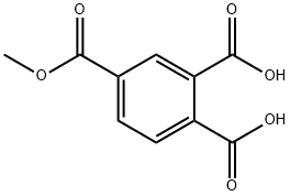 4-(甲氧羰基)邻苯二甲酸 结构式
