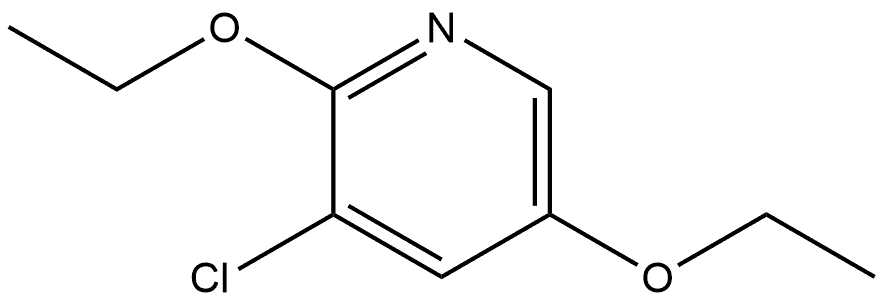 3-chloro-2,5-diethoxypyridine 结构式