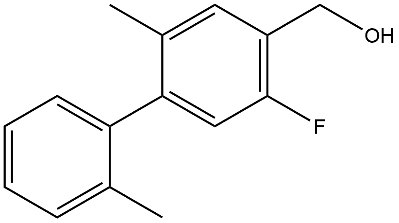 (5-Fluoro-2,2'-dimethyl-[1,1'-biphenyl]-4-yl)methanol 结构式