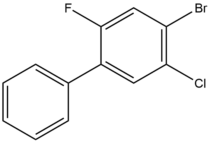 4-Bromo-5-chloro-2-fluoro-1,1'-biphenyl 结构式