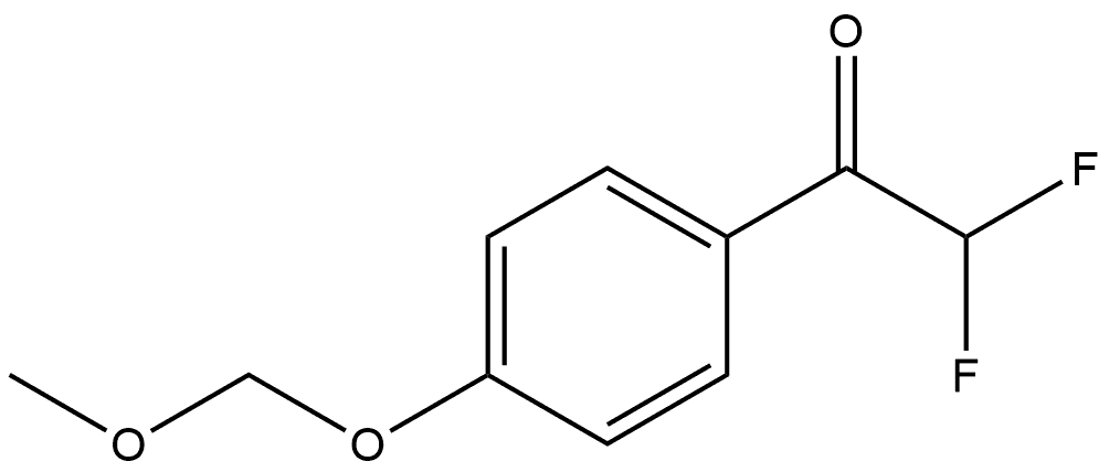 2,2-Difluoro-1-(4-(methoxymethoxy)phenyl)ethanone 结构式