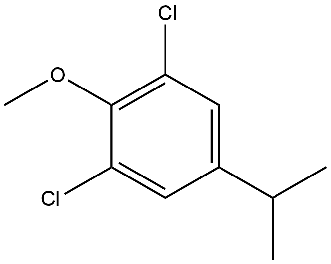 1,3-Dichloro-5-isopropyl-2-methoxybenzene 结构式