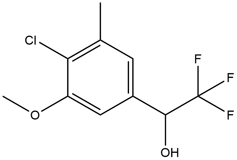 1-(4-CHLORO-3-METHOXY-5-METHYLPHENYL)-2,2,2-TRIFLUOROETHA 结构式