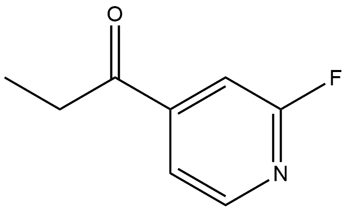 1-(2-氟吡啶-4-基)丙-1-酮 结构式