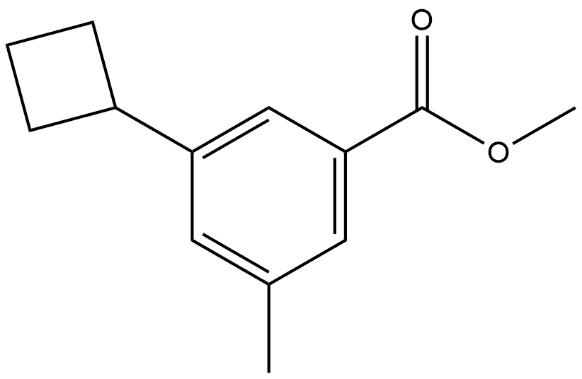 methyl 3-cyclobutyl-5-methylbenzoate 结构式