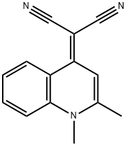 2-(1,2-dimethylquinolin-4(1H)-ylidene)malononitrile 结构式