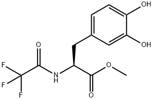 L-Tyrosine, 3-hydroxy-N-(2,2,2-trifluoroacetyl)-, methyl ester 结构式