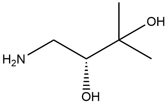 (R)-1-氨基-3-甲基丁烷-2,3-二醇 结构式