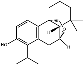 2H-10,4a-(Epoxymethano)phenanthren-7-ol, 1,3,4,9,10,10a-hexahydro-1,1-dimethyl-8-(1-methylethyl)-, (4aR,10R,10aS)- 结构式