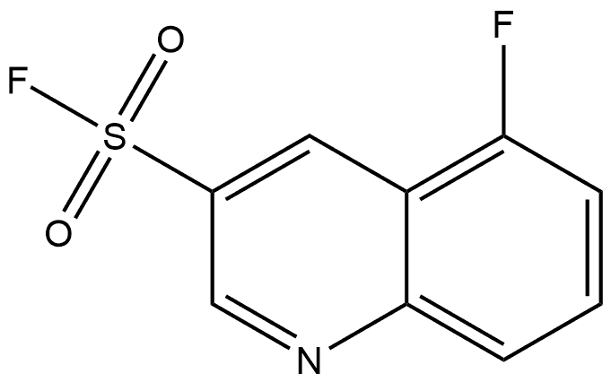 5-氟喹啉-3-磺酰氟 结构式